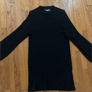 Reformation Black Ribbed Knit Top